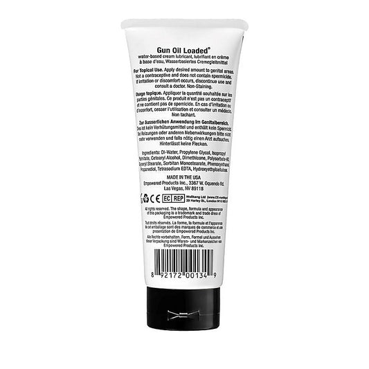 Loaded Water-Based Cream Lubricant by Gun Oil - Water Based Lubes