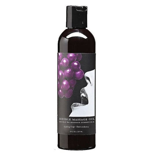 Earthly Body Edible Massage Oil 237ml - Oil Based Lubes