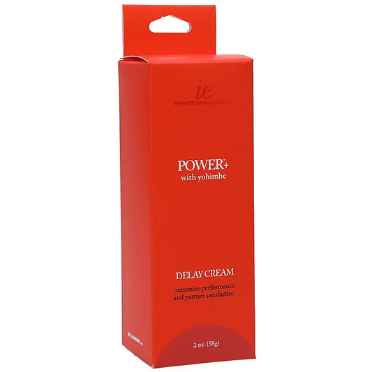Doc Johnson Power+ with Yohimbe Delay Cream for Men 56g - Delay and Excite Sprays