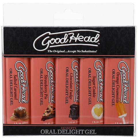 GoodHead Oral Delight Gel - Delicious Flavors, Enhanced Pleasure - Water Based Lubes