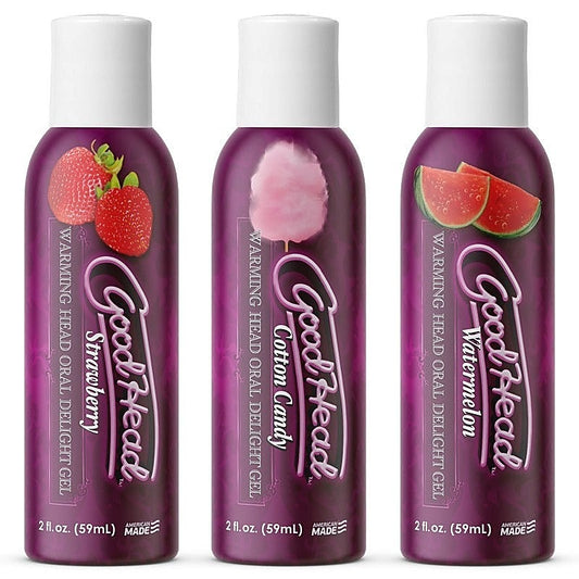 GoodHead Warming Head Delight Gel 3-Pack - Water Based Lubes