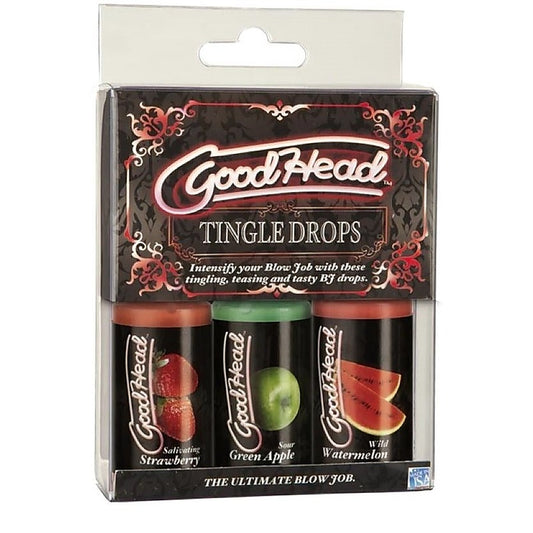 GoodHead Tingle Drops - 3-Pack - Water Based Lubes