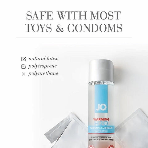 Jo Warming H2O Water-Based Lubricant - Water Based Lubes