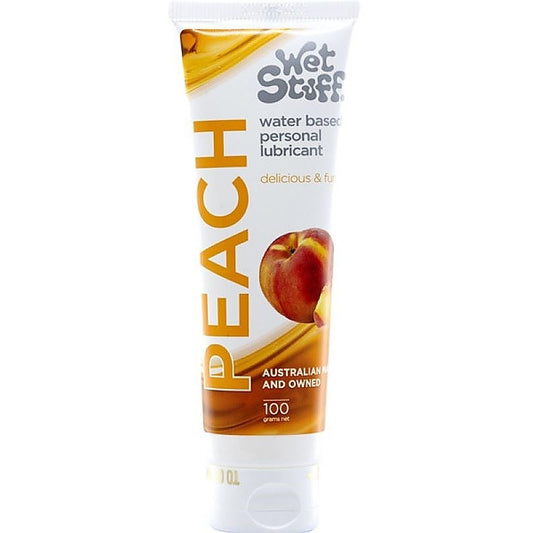 Wet Stuff Peach 100G Tube - Water Based Lubricant