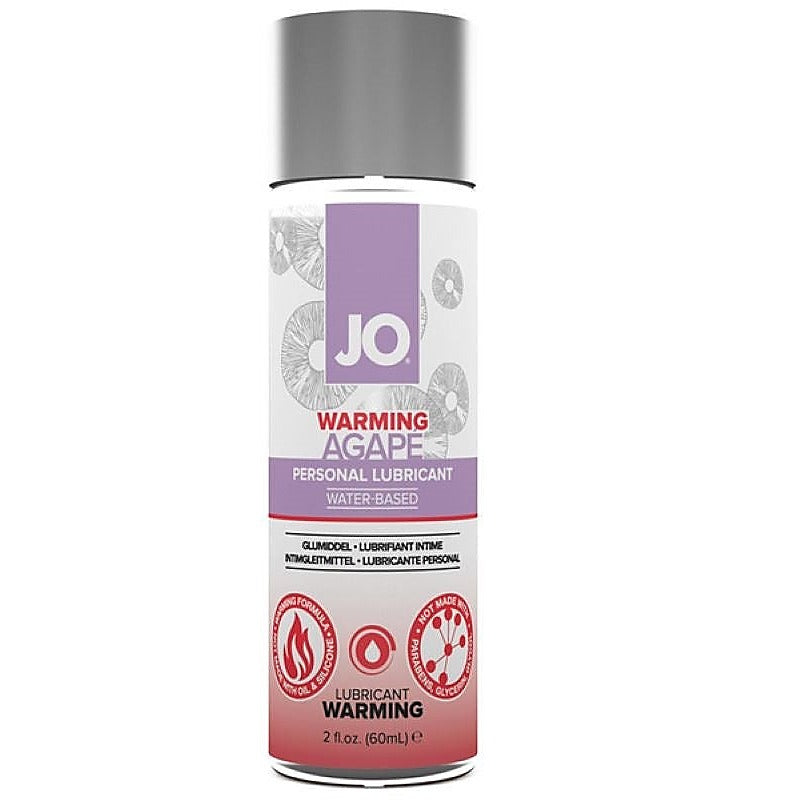 Jo Agape Warming Lubricant - Hypoallergenic and Gentle - Water Based Lubes