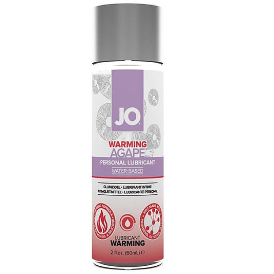 Jo Agape Warming Lubricant - Hypoallergenic and Gentle - Water Based Lubes