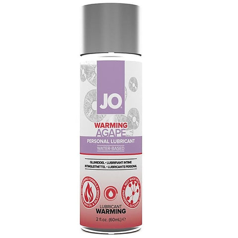 Jo Agape Warming Lubricant - Hypoallergenic and Gentle - Water Based Lubes