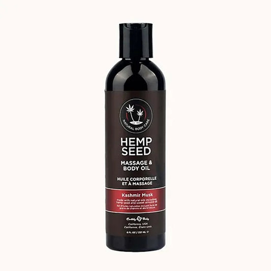 Earthly Body's Versatile Hemp Seed Massage & Body Oil - Oil Based Lubes