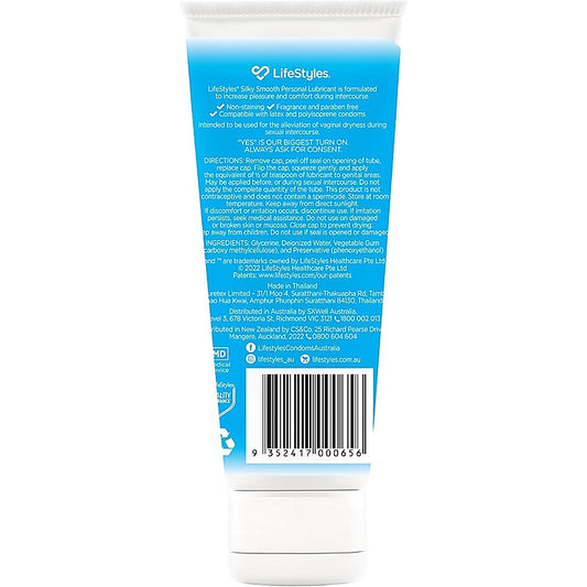 LifeStyles Healthcare Silky Smooth Water Based Personal Lubricant - Water Based Lubes