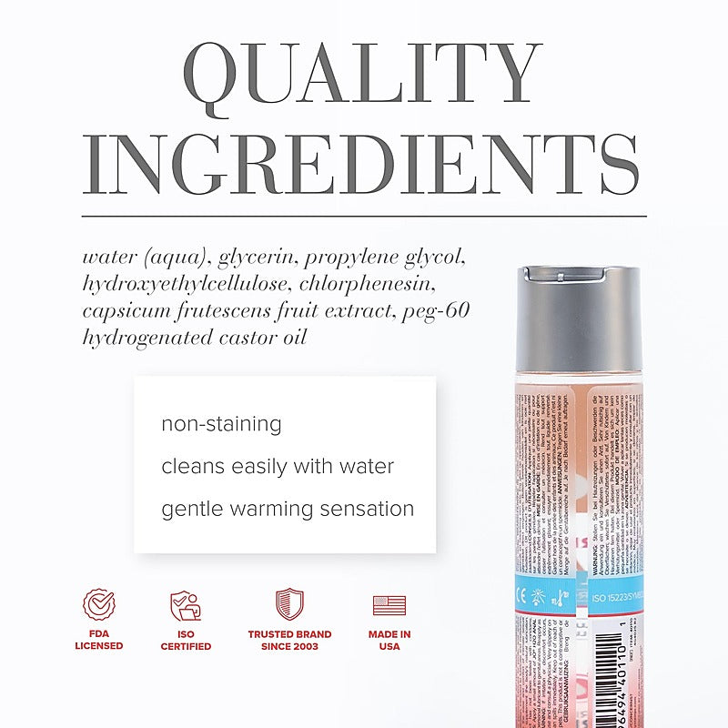 JO Anal H2O Warming Water Based Lubricant by System Jo - Water Based Lubes