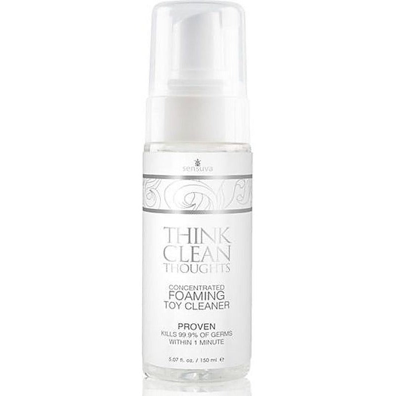 Think Clean Thoughts Foaming Toy Cleaner by Sensuva On - Adult Toy Cleaner