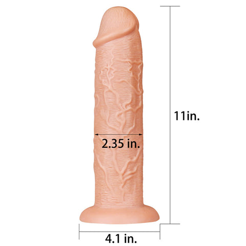 Lovetoy King Size High Quality Realistic Dildo Flesh - Realistic Dildos