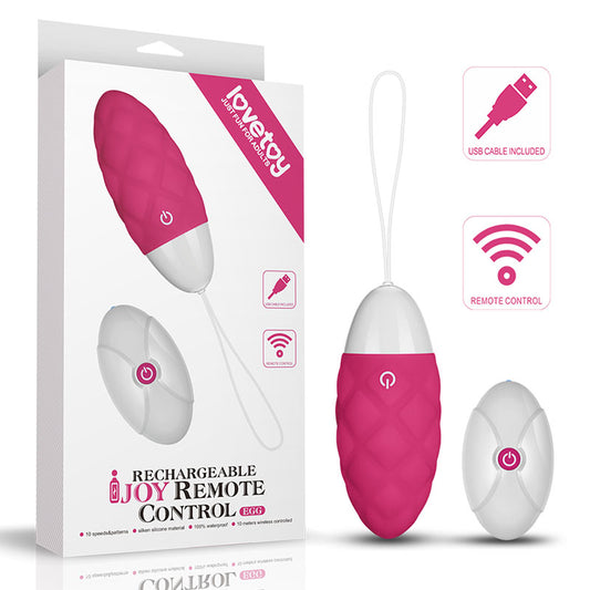Lovetoy IJOY USB Rechargeable Remote Control Love Egg Pink - Love Eggs and Kegel Exercisers