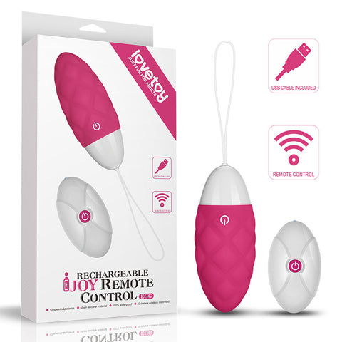 Lovetoy IJOY USB Rechargeable Remote Control Love Egg Pink - Love Eggs and Kegel Exercisers