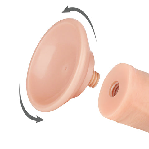 Lovetoy Sliding Skin Dual Layer Realistic Dong With Flexible Skin Flesh - Realistic Dildos