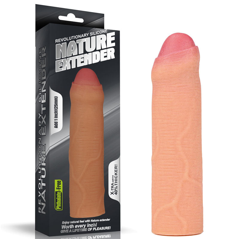 Lovetoy Nature Extender Silicone Uncut Penis Sleeve Penis Sleeves and Extenders