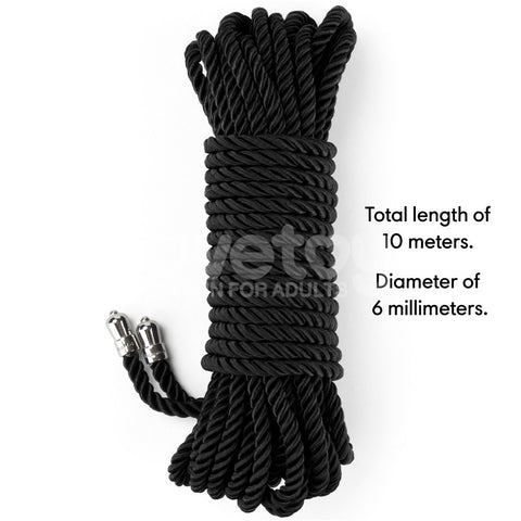 Lovetoy Rebellion Reign Silky Bondage Play Rope 10 Metre - Cuffs And Restraints