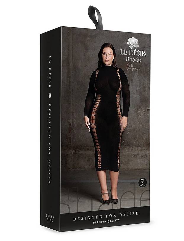 Le Desir Shade Carme XI Womens Dress with Turtleneck Black Skirts And Club Wear