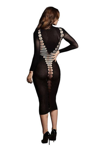 Le Desir Shade Carme XI Womens Dress with Turtleneck Black - Skirts And Club Wear