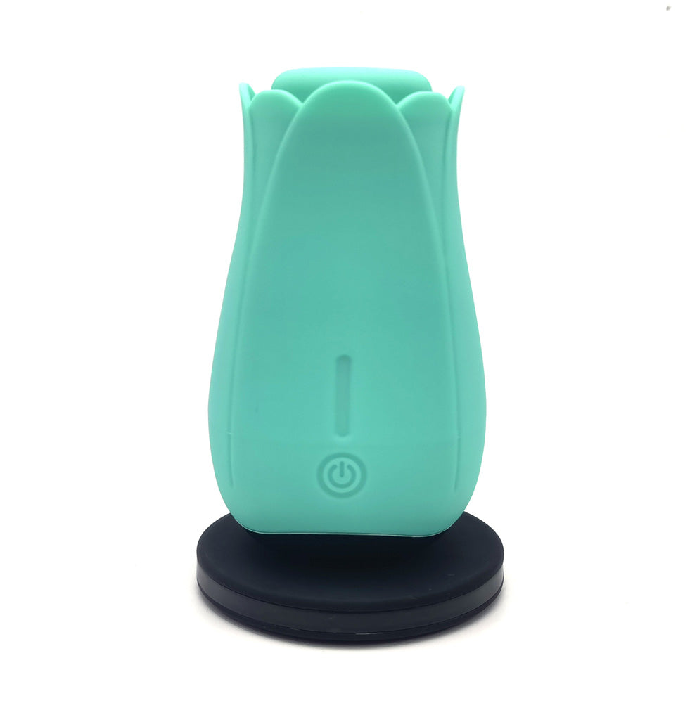 Maia Tulip Pro Wireless Charging Clitoral Stimulator Teal Clit Ticklers and Pulsators