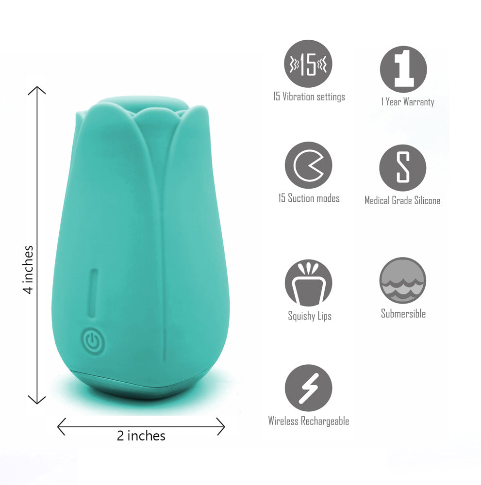 Maia Tulip Pro Wireless Charging Clitoral Stimulator Clit Ticklers and Pulsators