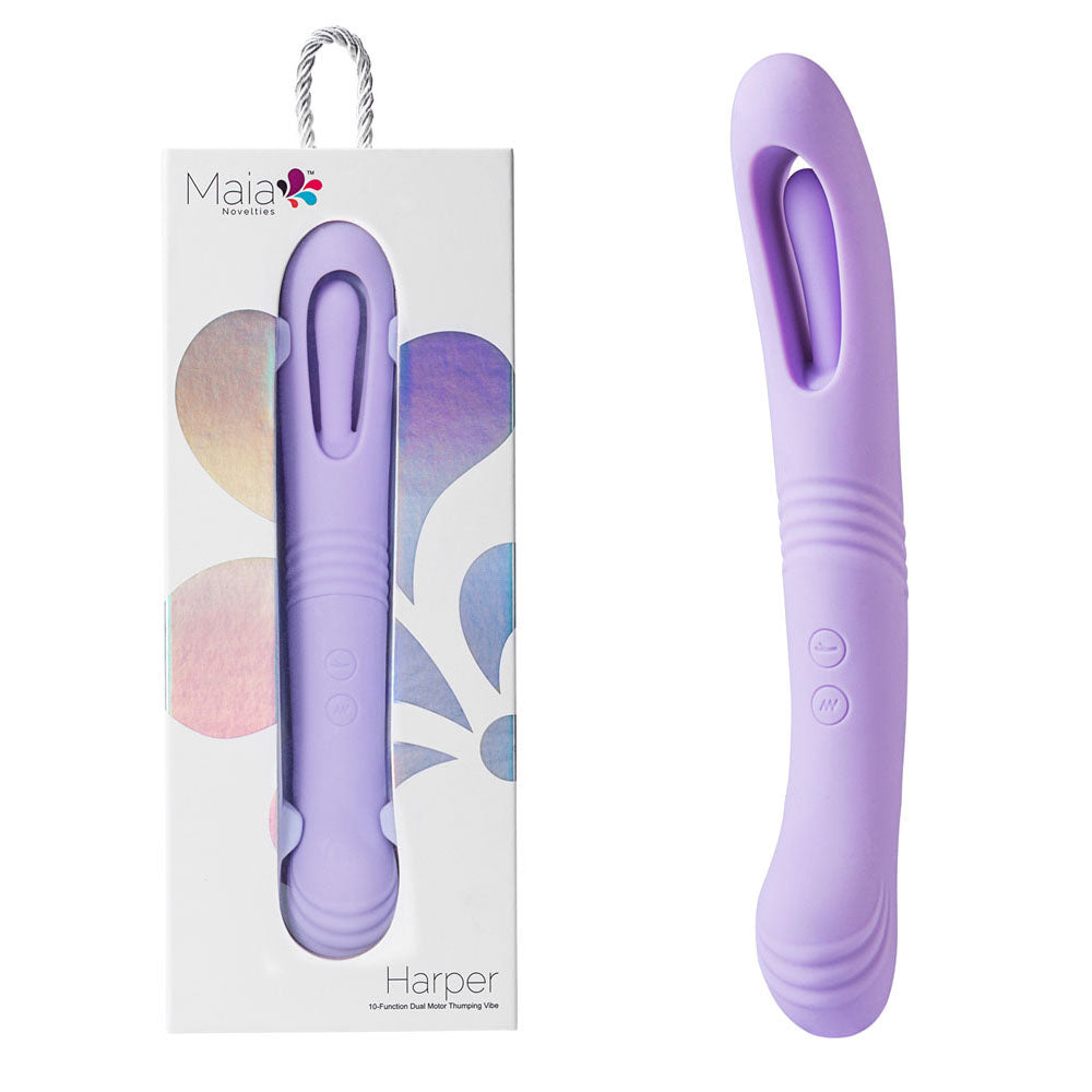 Maia HARPER USB Rechargeable G-Spot Vibrator Purple G-Spot Vibrators