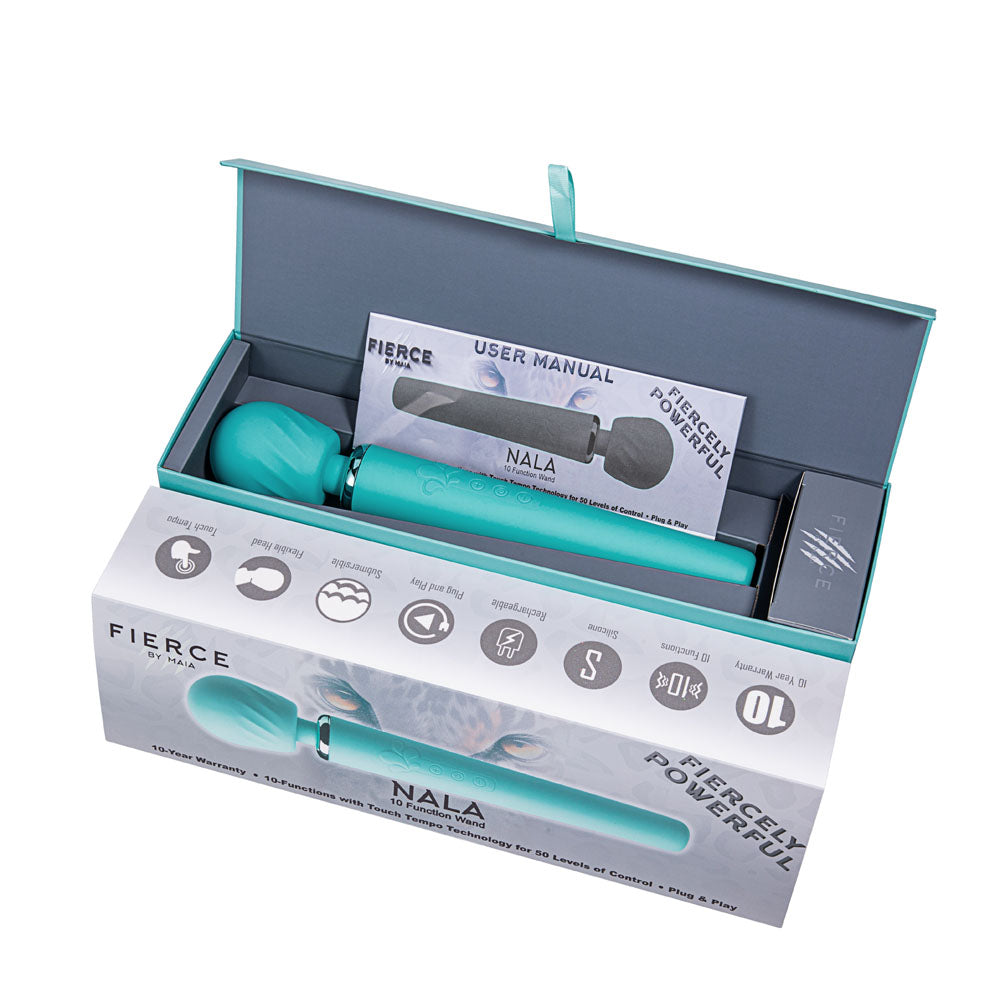 Maia NALA USB Rechargeable Body Wand Massager Blue Body Wands