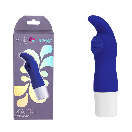 Maia KAPRI USB Rechargeable Vibrating Bullet Vibrator Blue - Bullet Vibrators