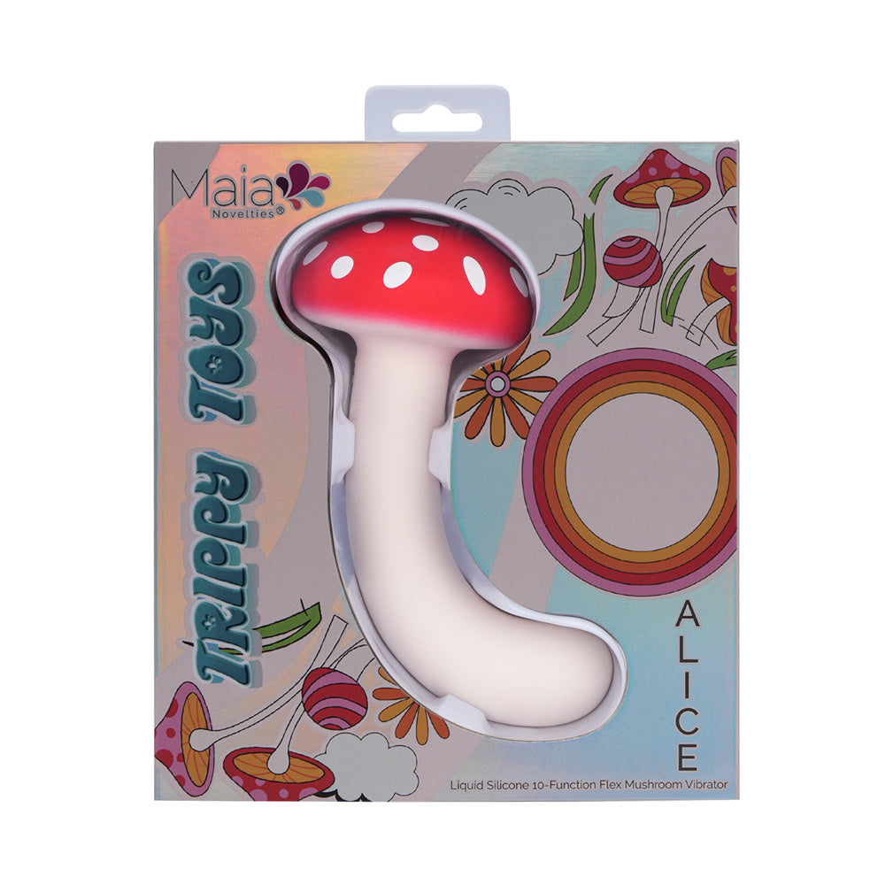 Maia ALICE USB Rechargeable Dual Vibrating Mushroom Vibe - Personal Massagers