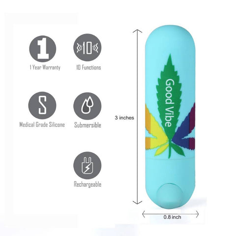 Maia JESSI 420 Rechargeable Bullet Vibrator - Bullet Vibrators