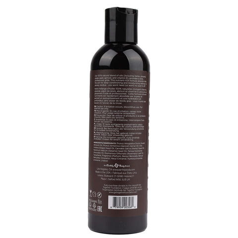 Earthly Body Scented Hemp Seed Massage and Body Oil 237 ml - Massage Oils and Lubricants