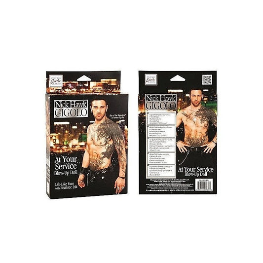 CalExotics Nick Hawk GIGOLO At Your Service Blow-Up Doll - Love Dolls