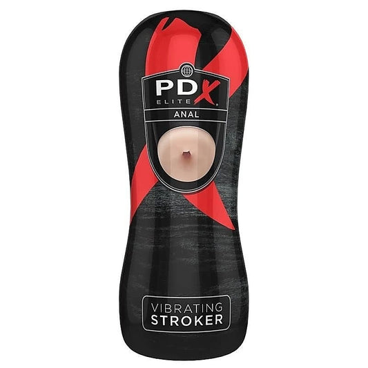 PDX Elite Realistic Male Vibrating Anal Stroker - Masturbators and Strokers