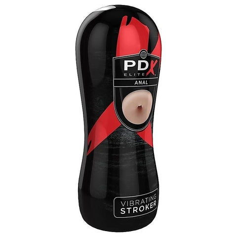 PDX Elite Realistic Male Vibrating Anal Stroker - Masturbators and Strokers