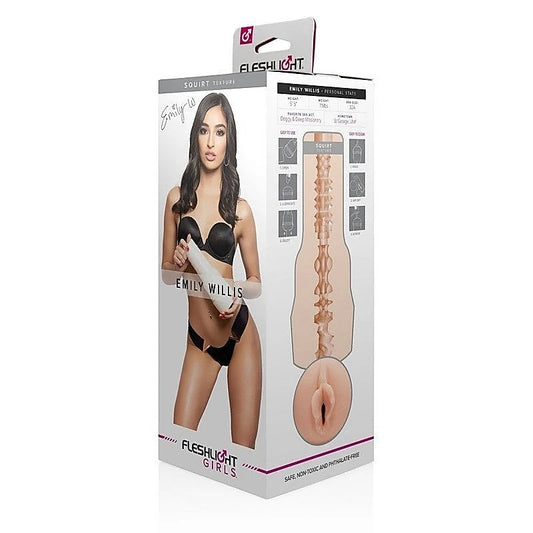 Fleshlight Girls Emily Willis Squirt Realistic Male Stroker Device - Masturbators and Strokers