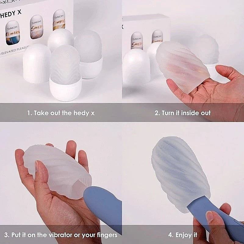 Hedy X Male Masturbator Sleeves by Svakom - Masturbators and Strokers