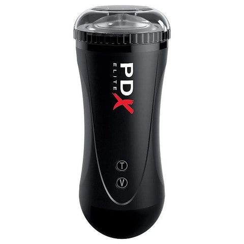 PDX Elite Moto Vibrating and Thrusting Male Stroker - Masturbators and Strokers