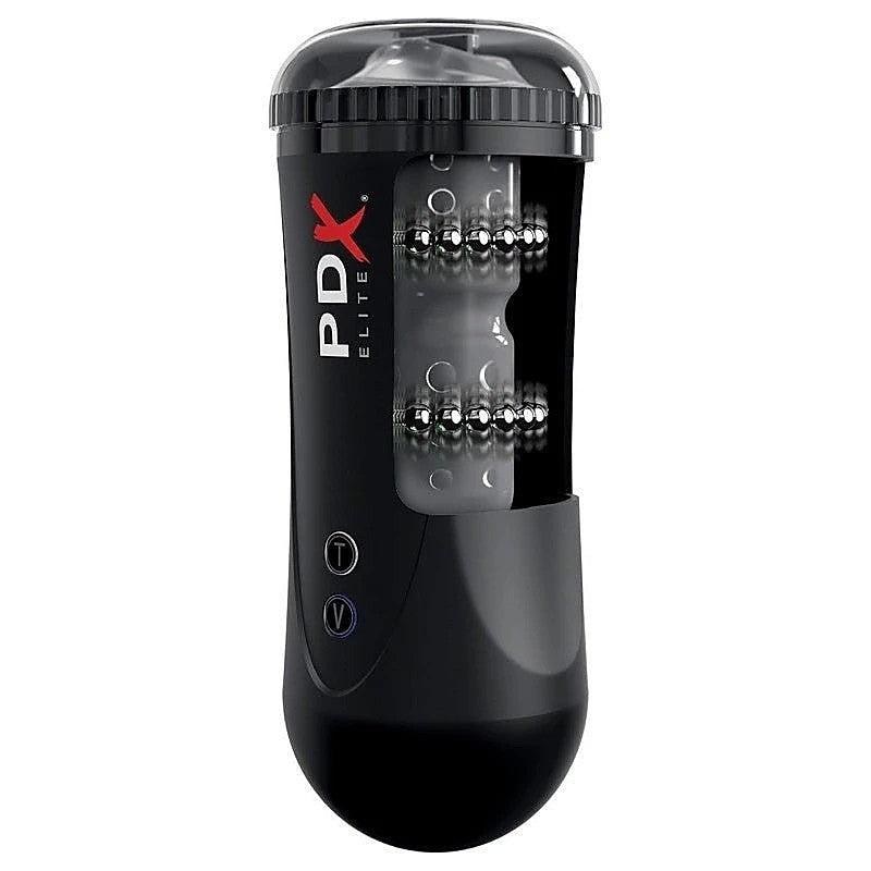 PDX Elite Moto Vibrating and Thrusting Male Stroker - Masturbators and Strokers