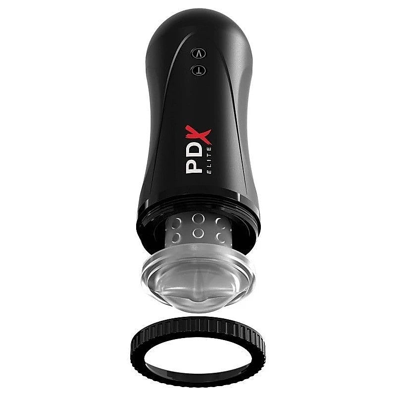 PDX Elite Moto Vibrating and Thrusting Male Stroker - Masturbators and Strokers