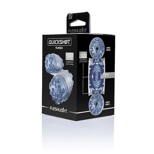 Fleshlight Quickshot Turbo Male Pleasure Stroker Blue Ice - Masturbators and Strokers