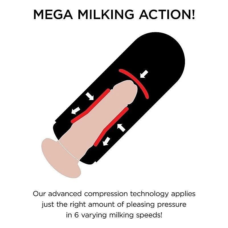PDX Elite Vibrating Mega Milker by Pipedream Products - Masturbators and Strokers