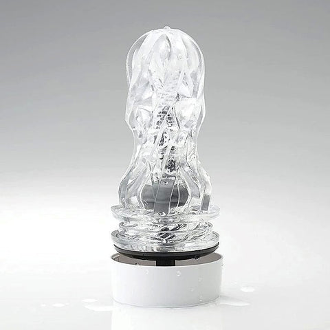 Professional-Grade Aero Silver Ring by Tenga - Masturbators and Strokers