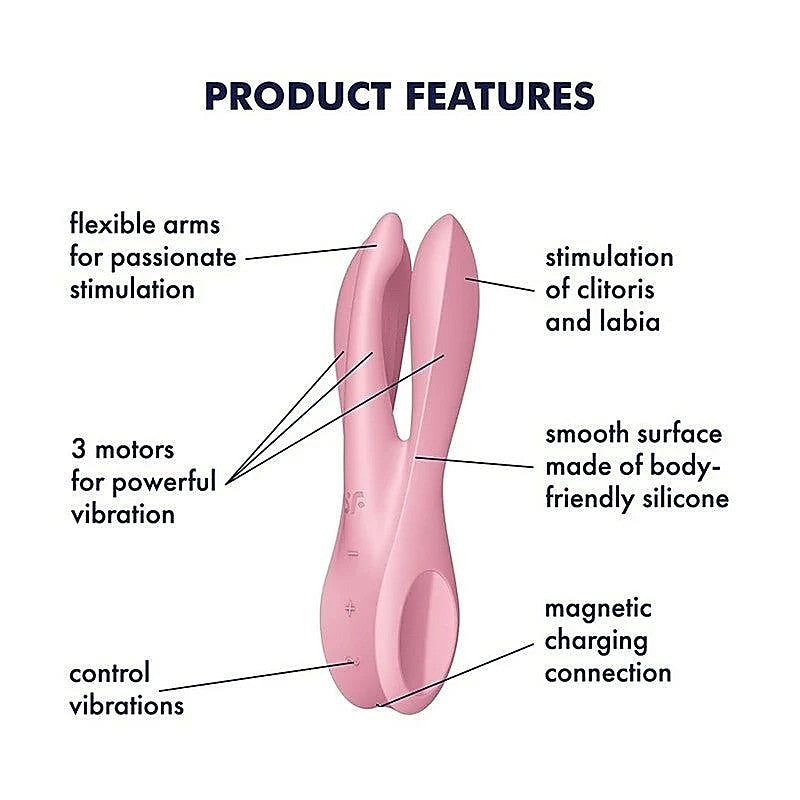 Threesome 1 Layon Multi Functions Clitoral Vibrator - Masturbators and Strokers