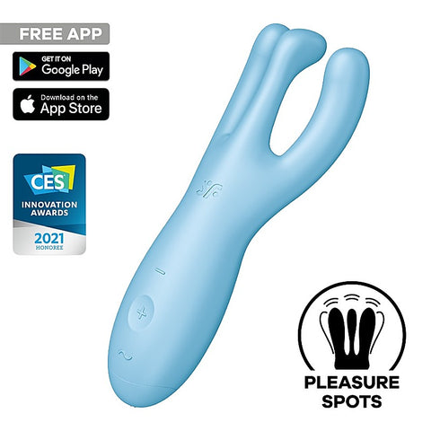 Threesome 4 App Controlled Vibrating Clitoral Massager - Clit Ticklers and Pulsators