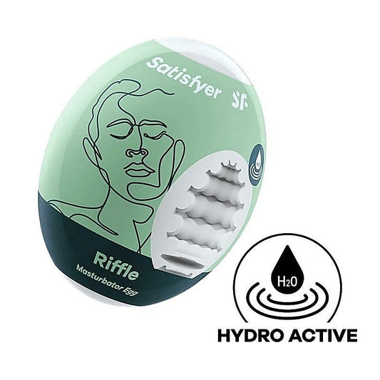 Satisfyer Riffle Mens Pleasure Masturbator Egg - Masturbators and Strokers
