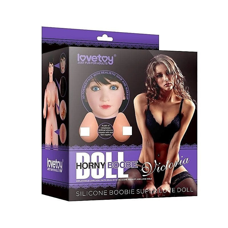 Victoria Horny Brunette Boobie Doll by Lovetoy - Love Dolls