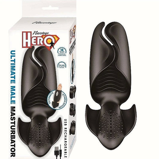 HERO Ultimate Male Masturbator - Black - Masturbators and Strokers