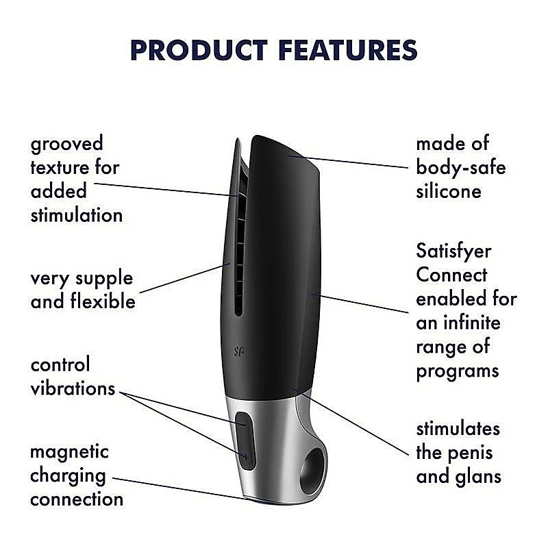 Power App Controlled Male Masturbator by Satisfyer - Masturbators and Strokers