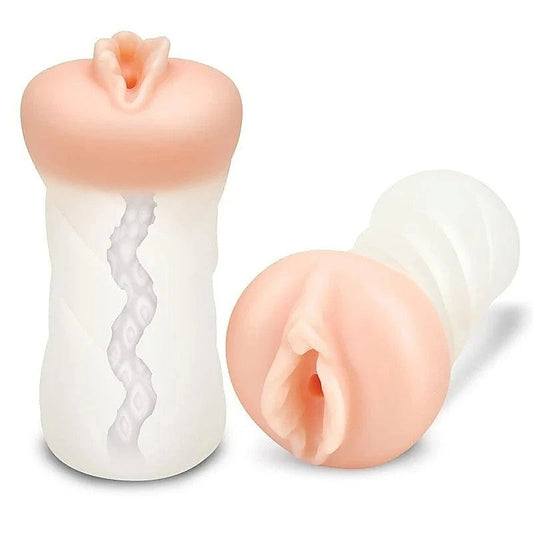 ZOLO Perfect Girlfriend - Transparent, Dual-Density Stroker for Delightful Solo Pleasure