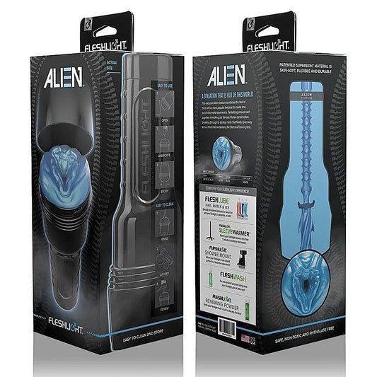 Fleshlight Freaks Alien Blue Metallic Male Masturbator - Realistic Butts And Vaginas